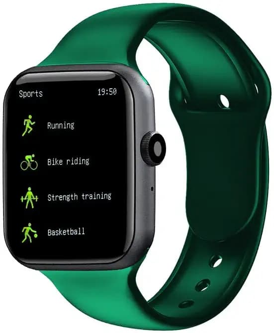Moojlo T500plusPro Bluetooth Calling Smart Watch 7 with Full Display, 200+ Cloud Watch Face, 70 Sports Mode, Music & Camera Control for Man&Woman(Green)