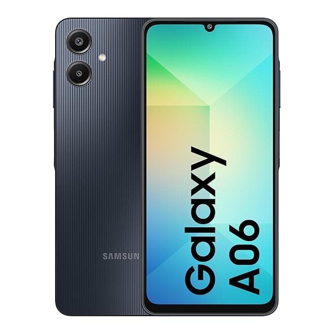 Samsung Galaxy A06 (Black, 4GB RAM, 64GB Storage) Without Offer
