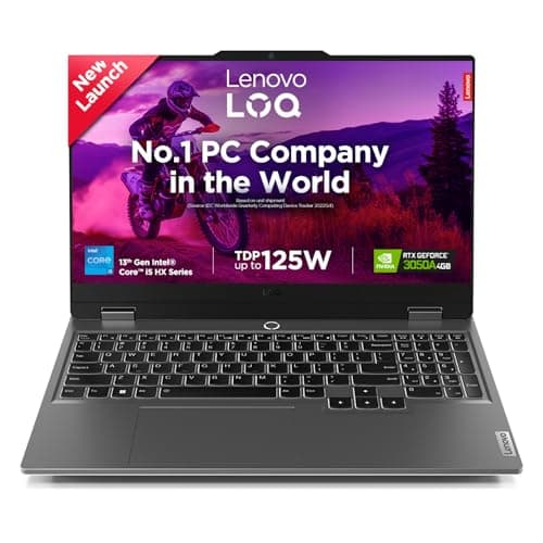 Lenovo LOQ Intel Core i5-13450HX| NVIDIA RTX 3050A 4GB (24GB RAM/512GB SSD/144Hz Refresh Rate/15.6" (39.6cm)/Windows 11/Office Home 2024/3 Mon. Game P...