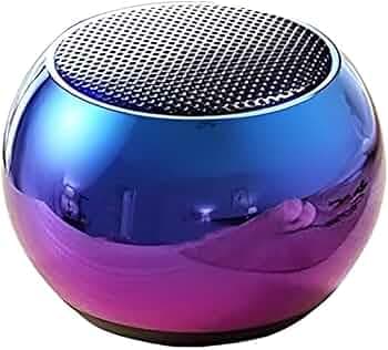 J-B-LL Mini Wireless Bluetooth Speaker, Boost 4 Colourful, Electroplating Round Steel, Random Colour (Pack of 1)
