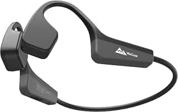 WeCool M4 Bone Conduction Headphones Designed for Running, Cycling, Hiking and Other Sports, Gym Headphones with High Bass, Sweat Resistant, Ear Frien...