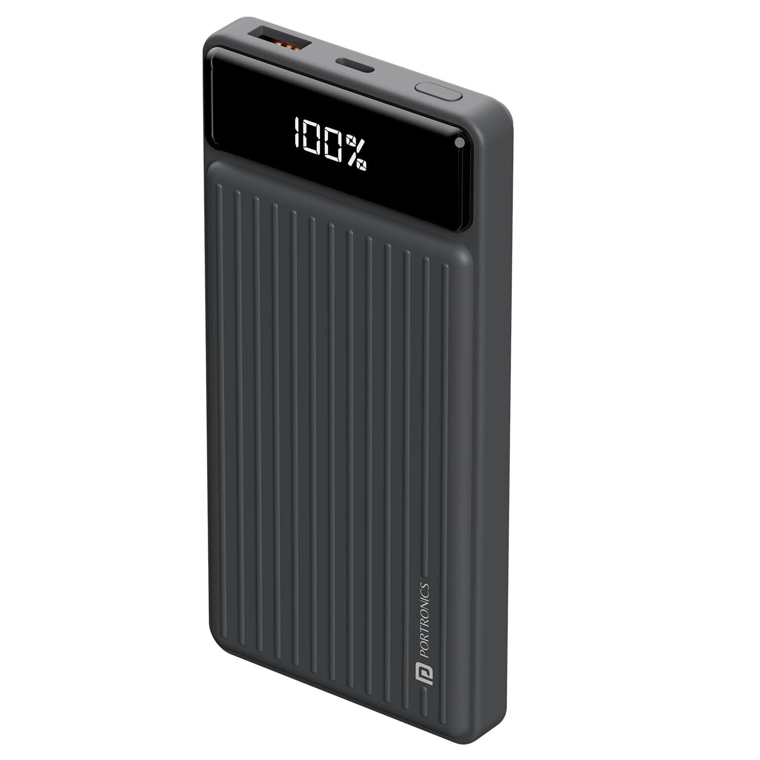 Portronics Luxcell B 10K 10000 mAh 22.5W Fast Charging Power Bank, Ultra Slim Power Bank with Mach USB-A Output, Type C PD Output, Type C Input, Wake ...