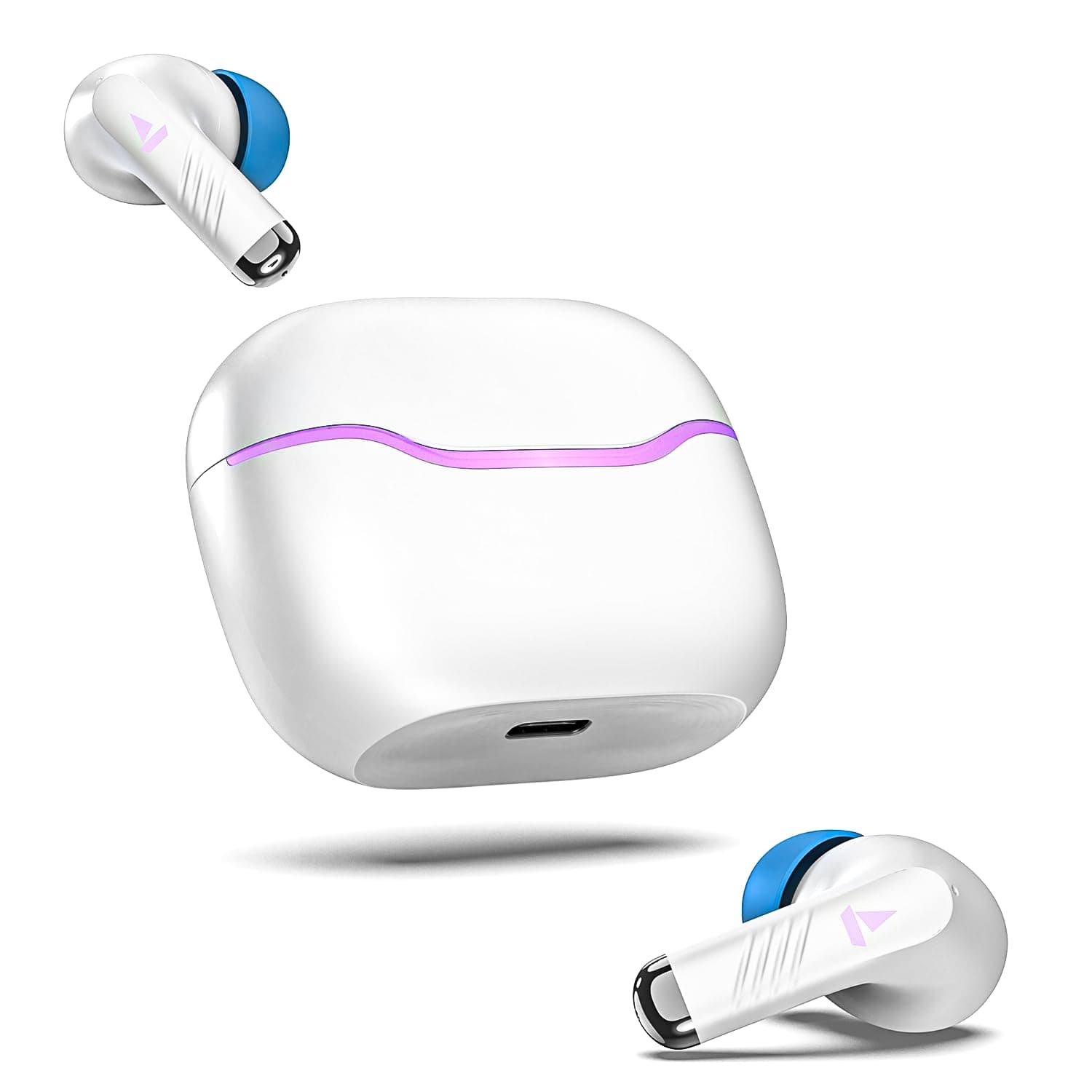 boAt Immortal 125 TWS in-Ear Earbuds w/up to 40 hrs Playtime, Quad Mics with ENx Tech, BEAST Mode with 40 ms Super Low Latency, ASAP Charge, IPX4 Resi...