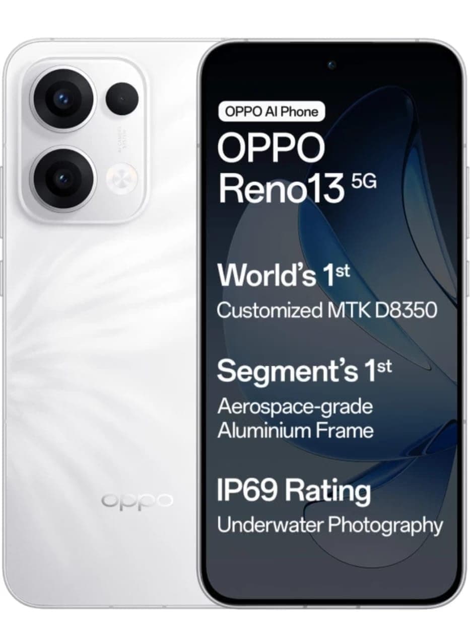 OPPO Reno13 5G (Ivory White,8 GB RAM, 256 GB Storage)