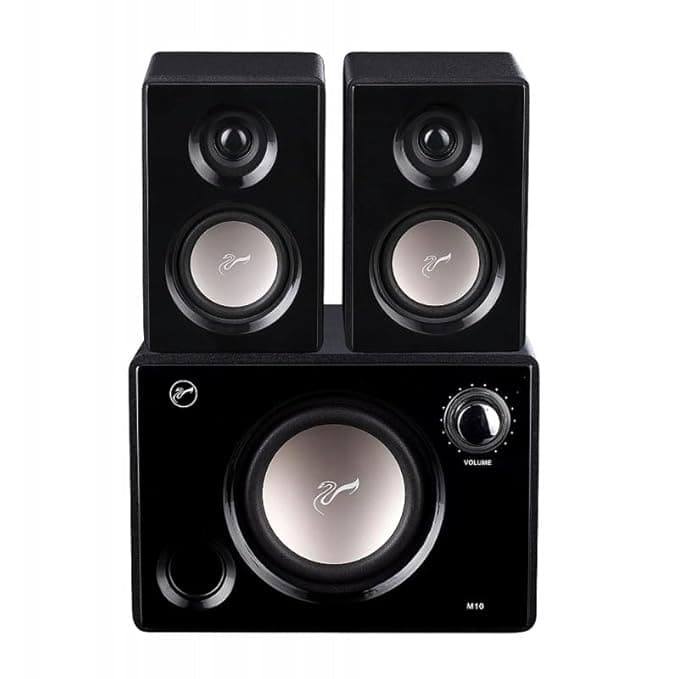 SWANS M10 2.1 Channel Multimedia Speaker System  Hi-Fi Sound, MDF Wooden Cabinet, Powerful Subwoofer, Rich Mids & Highs, for Desktop, PC, TV, Audiophi...