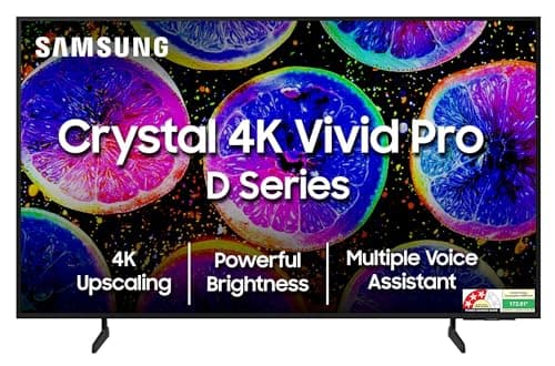 Samsung 138 cm (55 inches) Crystal 4K Vivid Pro Ultra HD Smart LED TV UA55DUE77AKLXL (Black)