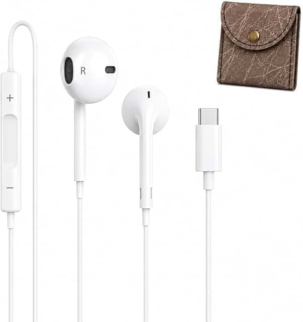 GENZEUS GenZ Type C Wired Earphones with in Line HD Mic, Powerful Audio, 14.2mm Driver, Unique Earbuds Design, in line Con...