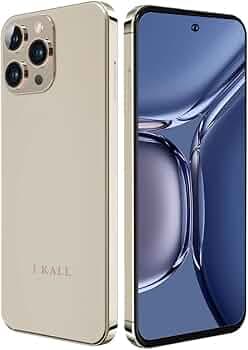IKALL S2 Smartphone with 21MP Camera (6.8" HD Display, 6GB, 128GB Storage) (Golden)
