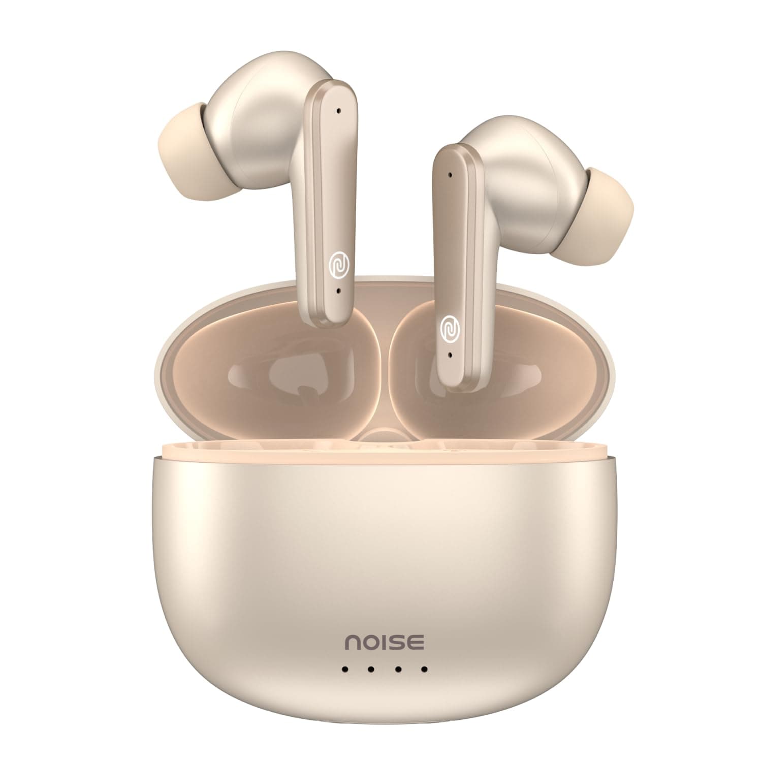 Noise Newly Launched Buds VS104 Max Truly Wireless in-Ear Earbuds with ANC(Upto 25dB), 45H Playtime, Quad Mic with ENC, Instacharge(10 min=180 min), 13mm Driver, BT v5.3 (Rose Gold)