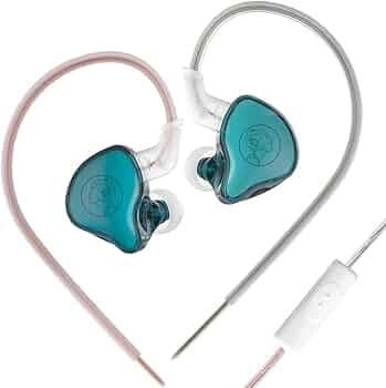 Concept Kart AUDIOCULAR-BR Wired IEM Earphone with Mic | 10mm Dynamic Driver in Ear Monitor | HiFi Audio | Tangle Free OFC Cable with 3.5mm Plug for A...