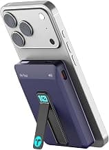 Toreto Mag Zio 10000mAh MagSafe Power Bank with Built-in Stand | Dual Type C Ports, LED Battery Indicator, Magnetic Chargi...