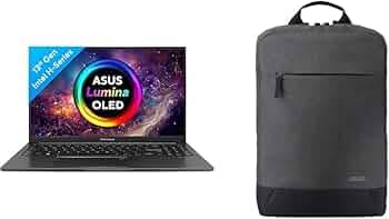 ASUS Vivobook 15 OLED (2023), Intel Core i5-13500H 13th Gen, 15.6" (39.62 cm) FHD OLED, (16GB RAM/512GB SSD), X1505VA-LK541WS BP1504 Laptop Bag (Grey)