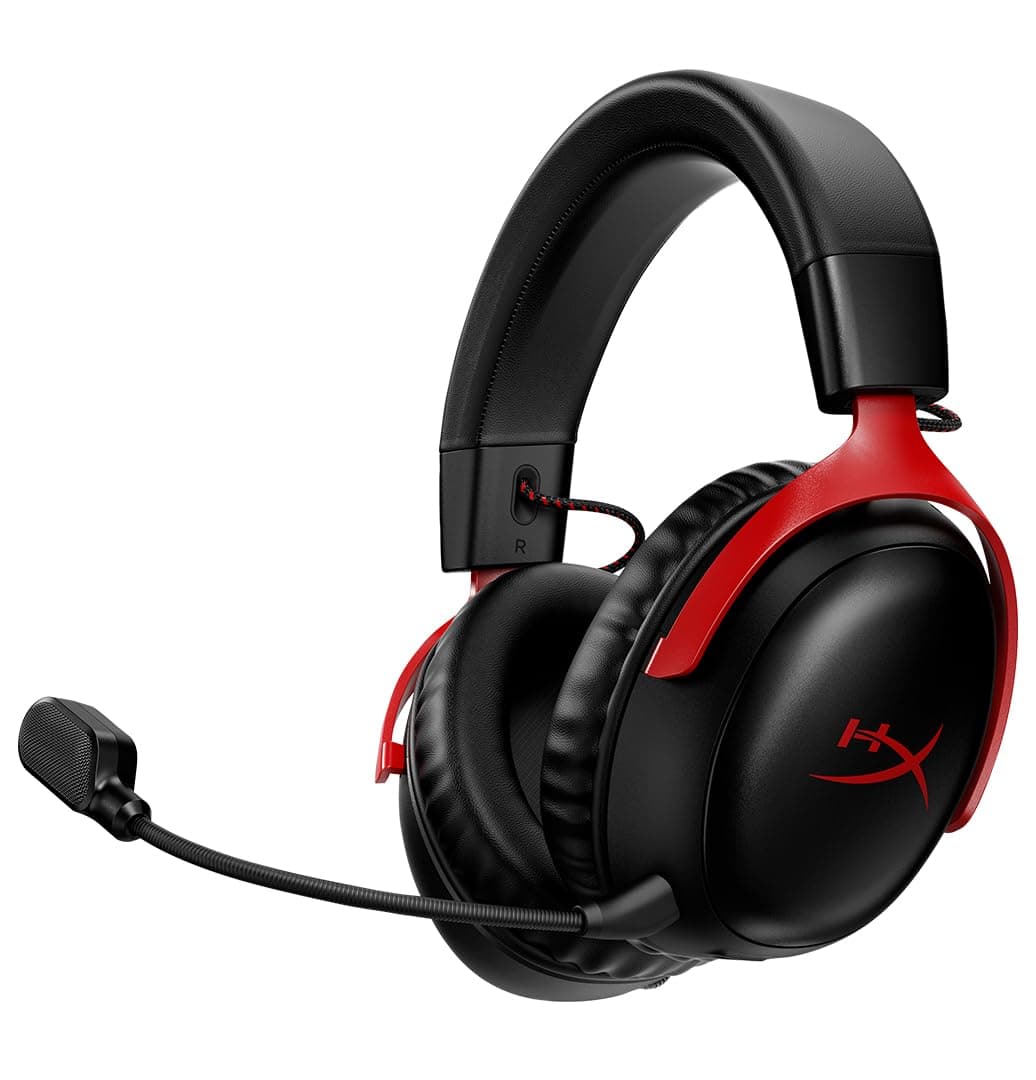HyperX Cloud III Wireless  Gaming Headset for PC, PS5, PS4, up to 120-hour Battery, 2.4GHz Wireless, 53mm Angled Drivers, Memory Foam, Durable Frame, ...