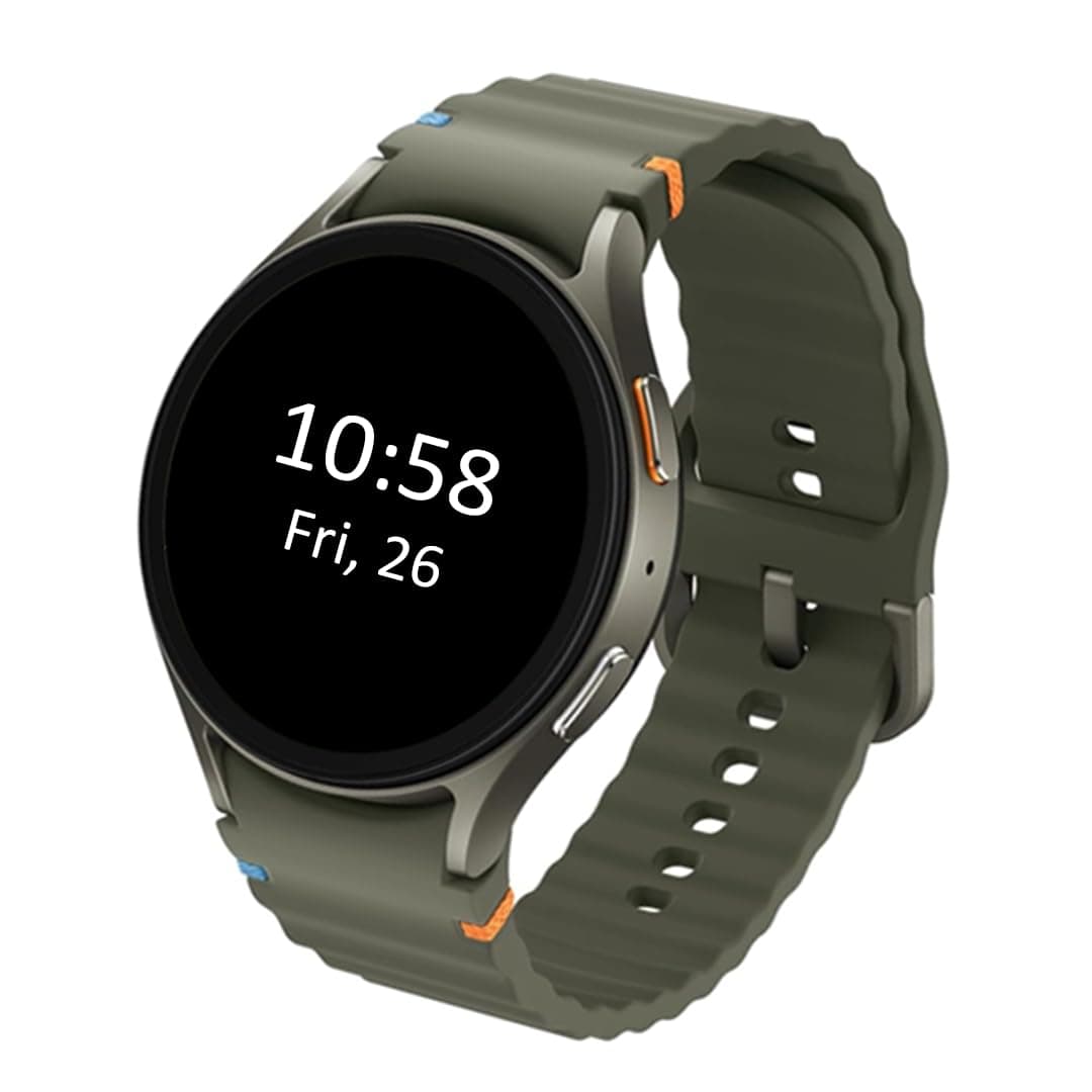 Samsung Galaxy Watch 7 (44mm, Green, BT+LTE) with 3nm Processor | Dual GPS | Sapphire Glass & Armour Aluminum | 5ATM & IP68 | HR, SpO2, BP & ECG Monit...