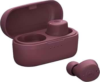 Yamaha TW-E3C True Wireless Earbuds with Multipoint Connectivity, Long Battery Life and Listening Care, Red