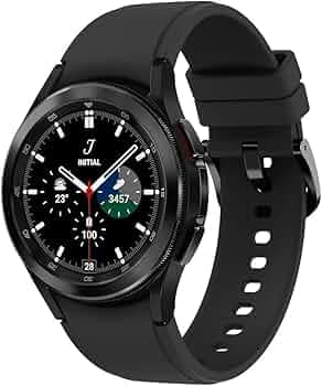 (Refurbished) Samsung Galaxy Watch4 Classic Bluetooth(4.6cm, Black, Compatible with Android only)
