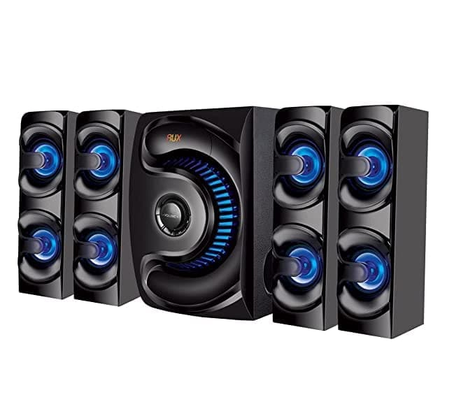 Woodley WD6080| 50W Soundbar,4.1 Channel Home Theatre,Wired Subwoofer, HDMI, AUX, USB & Bluetooth, 4 Equalizer Modes, Stylish Remote & LED Display, RMS 160W (Platinum Black)
