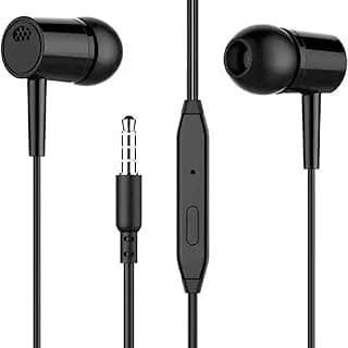 ILT Retail -Wired Durable, Stereo Earphone for Cell Phones with HD Mic,for Laptop, Tablet Ear Phones Universal (Multi Colors May Vary)