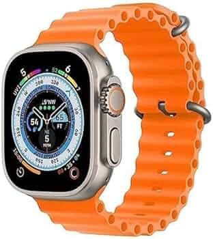 I9 Ultra Max Unisex Smart Watch Series 8 with 2.19" HD Display_ Sport NFC Smartwatch Bluetooth Call Waterproof Campatible for Apple & Android -(Orange...