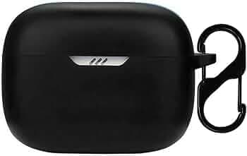 LIRAMARK Shockproof Protective Silicone 360° Cover Case with Buckle Designed for JBL Tune 230NC TWS (Black)
