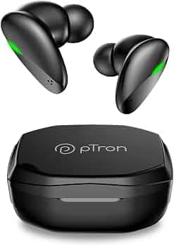 (Refurbished) PTron Bassbuds B21 Bluetooth 5.2 Truly Wireless in-Ear TWS Earbuds with mic, Immersive Sound, Stereo Calls, 24Hrs Playtime, Lightweight ...