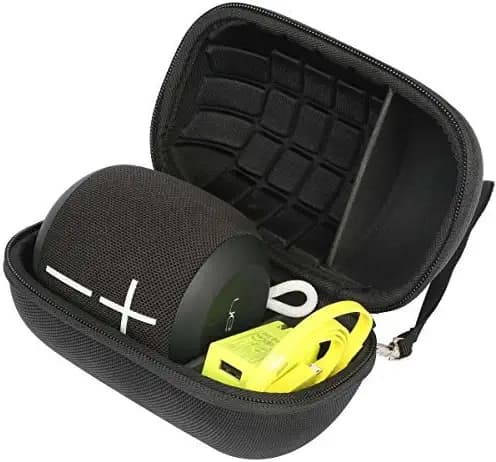 Khanka Ultimate Ears UE WONDERBOOM IPX7 Waterproof Portable Bluetooth Speaker Hard Case Travel Bag (black)