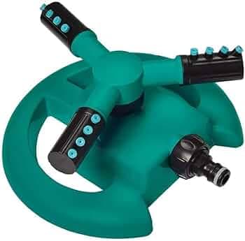 Black Olive Water Sprinkler Garden Pipe - Automatic 360 Garden Sprinkler Large Area Coverage Multipurpose Yard Sprinklers for Plant Irrigation and Kid...