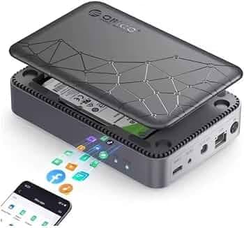 Linkify 2.5" SATA HDD|GEN 1 Type C USB 3.2|CD2510|HDD Max 8TB|RAM 1GB DDR4|SSD Mini NAS with APP-Connect SDVN Network Attached Storage for House|1 Yea...