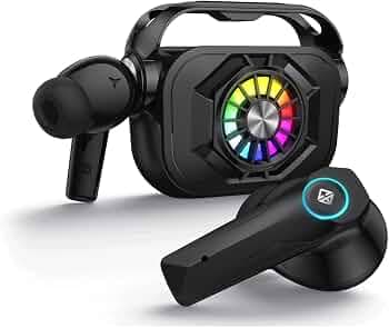 Cosmic Bytes CosmoBuds X50 True Wireless Earbuds (TWS), BT 5.3, 40ms Latency GOD Mode, Music Mode, RGB, 40Hrs, ENC, DNS Quad Mics, IPX5, Voice Assista...