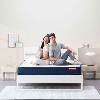 duroflex LiveIn Duropedic - Doctor Recommended Orthopedic High Resilient, Memory Foam, Roll Pack 5 Inch King Size Medium Firm Mattress with Luxury Anti Microbial Fabric(78 X 72 X 5 Inches)