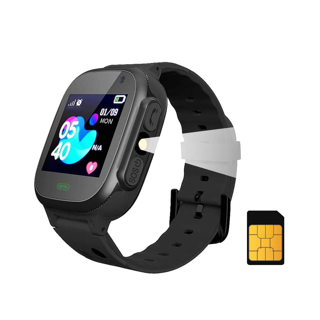 Sekyo S2 Pro Location Tracking Smartwatch for Kids, Sim Card Smart Watch for Boys & Girls, 2G Voice Calling, Panic/SOS Button, Camera, Geo-Fencing, Re...