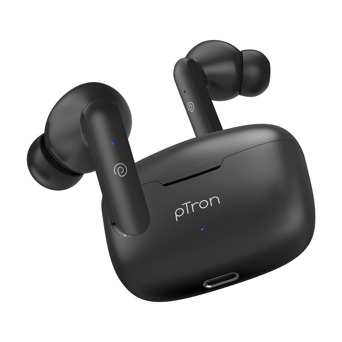 pTron Basspods P81 in-Ear TWS Ear Buds, Immersive Sound, 32Hrs Playtime, Clear Calls, Bluetooth V5.1 Wireless Earphones, Type-C Fast Charging, Voice A...