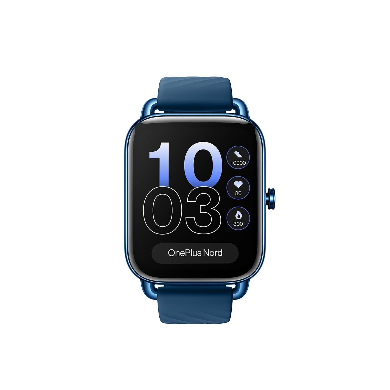 OnePlus Nord Watch with 1.78” AMOLED Display, 60 Hz Refresh Rate, 105 Fitness Modes, 10 Days Battery, SPO2, Heart Rate, Stress Monitor, Women Health Tracker & Multiple Watch Faces [Deep Blue]