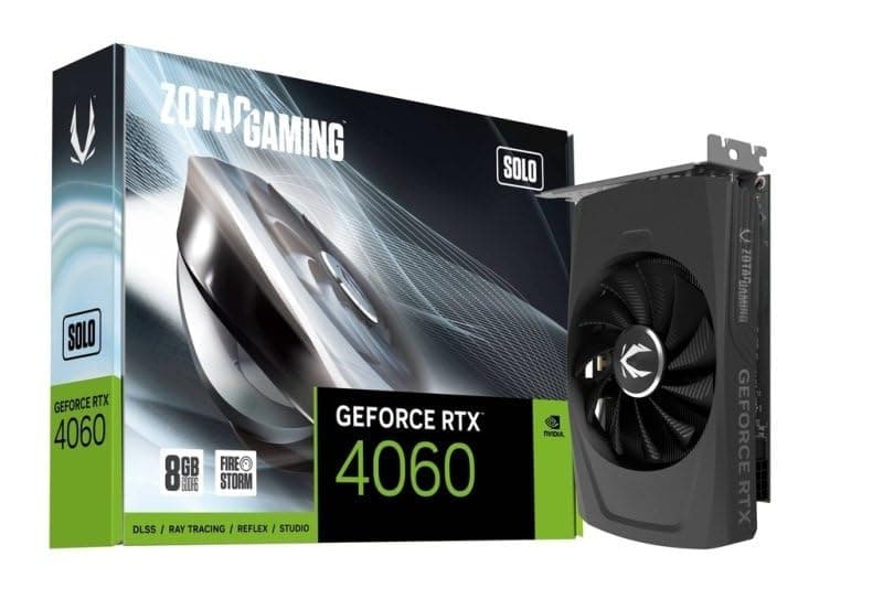 Zotac Gaming GeForce RTX 4060 8GB Solo GDDR6 8GB 128 Bits PCIe 4.0 DLSS 3