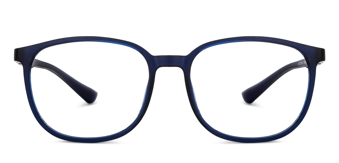 LENSKART BLU | Zero Power Blue Cut Computer Glasses | Anti Glare, Lightweight & Blocks Harmful Rays | UV Protection Specs | Blue | Men & Women | Mediu...