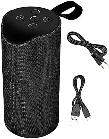 TG113 Super Bass Portable Wireless Bluetooth Speaker with Aux Cable 10W with Built-in mic, TF Card Slot, USB Port - Multi Color