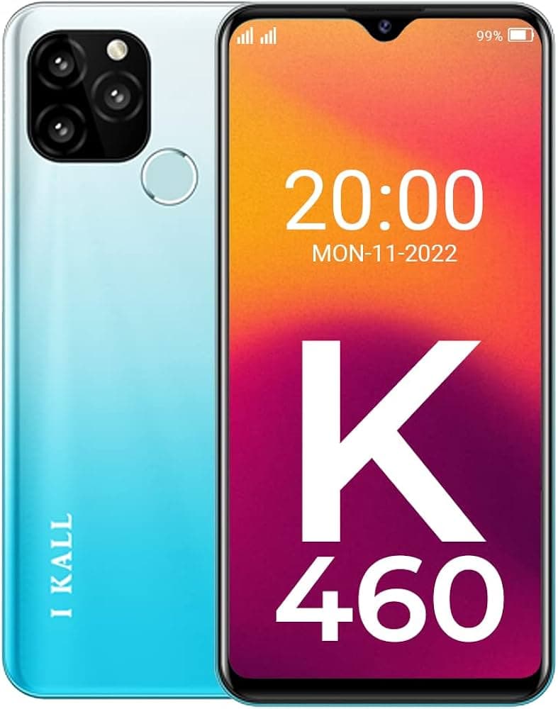 IKALL K460 4G Smartphone with 6.26 inch HD+ Display (4GB RAM, 13MP Rear Camera) (Sky Blue)