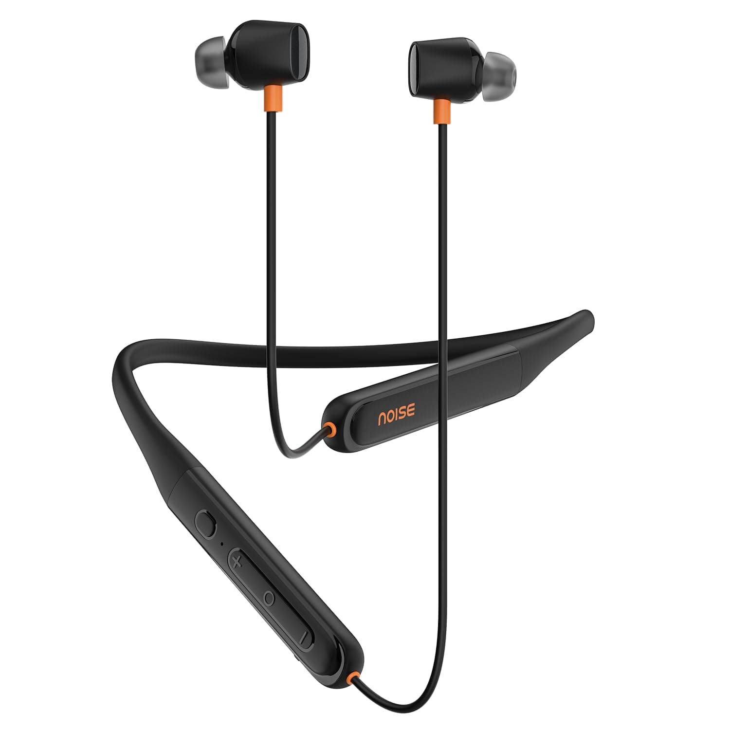 Noise Newly Launched Airwave Crest Bluetooth in Ear Neckband with Metallic Shine on Earbuds,50H of Playtime, EQ Modes, Dual Device Pairing,13mm PEEK+PU Driver, BT v5.4(Velvet Black)