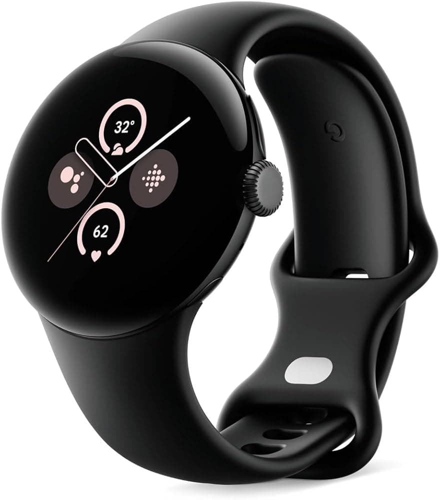 Google Pixel Watch 2 (EU/UK Model) | 32GB+ 2GB RAM | Android Smartwatch - International Version (Matte Black Aluminium Case/Obsidian Active Band, 4G L...