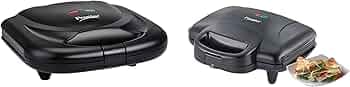 Prestige PSMFB 800 Watt Sandwich Toaster with Fixed Plates, Black & Sandwich Maker PGMFD 01 Combo