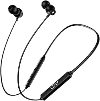 Leaf Rush X168 in Ear Bluetooth Earphones with AI SOUND App, 26H Playtime, Dual Device Connectivity, Fast Charging (10min=210min), 10mm Driver with st...