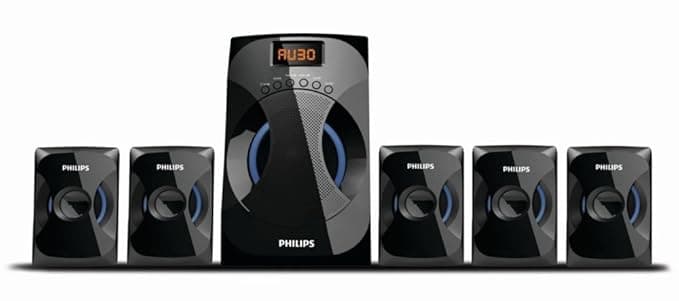 (Renewed) PHILIPS SPA4040B/94 5.1 Channel Wireless Bluetooth Multimedia Speaker (Black)