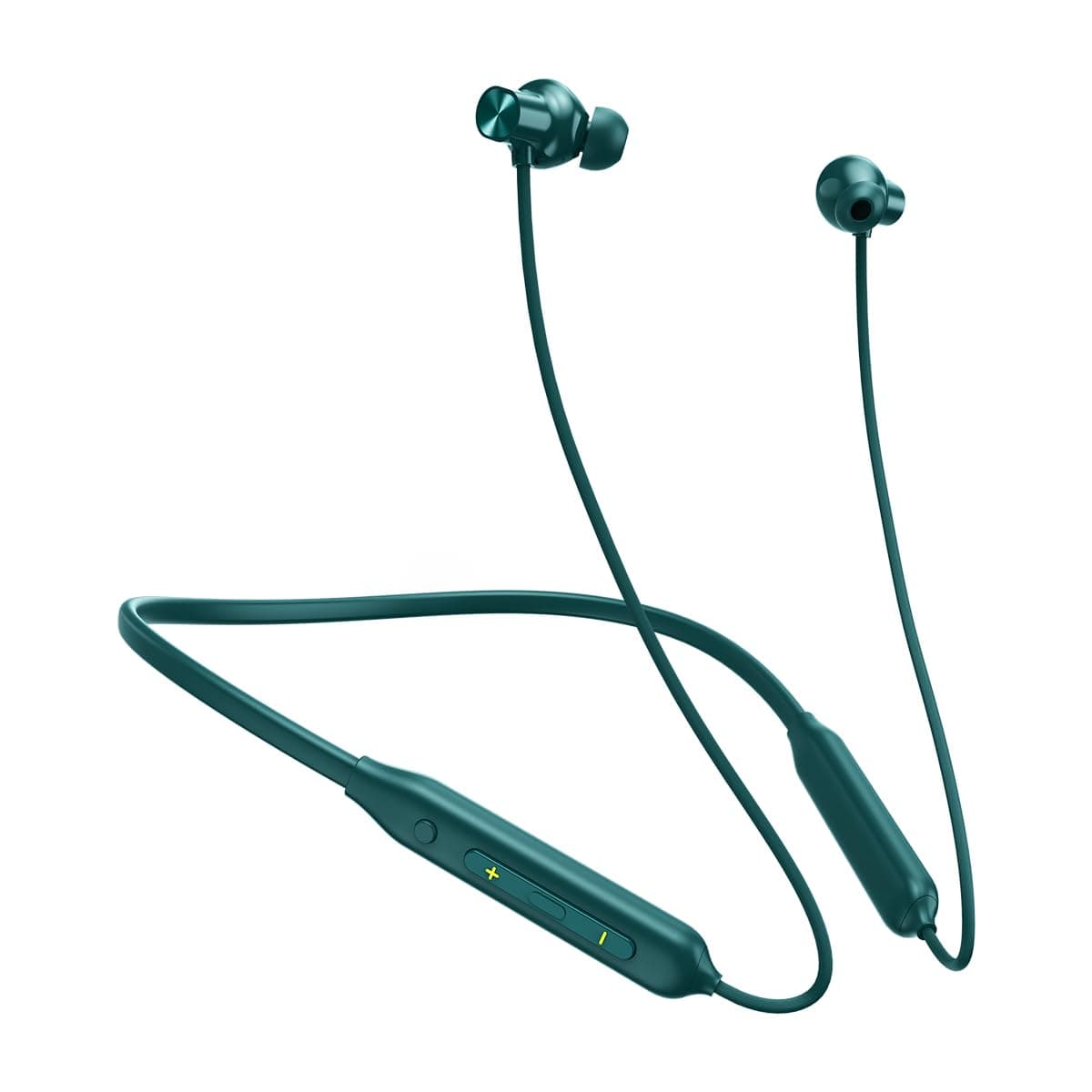 pTron Tangent Rush w/ 50Hrs Playtime, Pristine Sound, Dual-Device Pairing, Bluetooth 5.4 Wireless in-Ear Earphones with Mic, Voice Assistant, Type-C F...