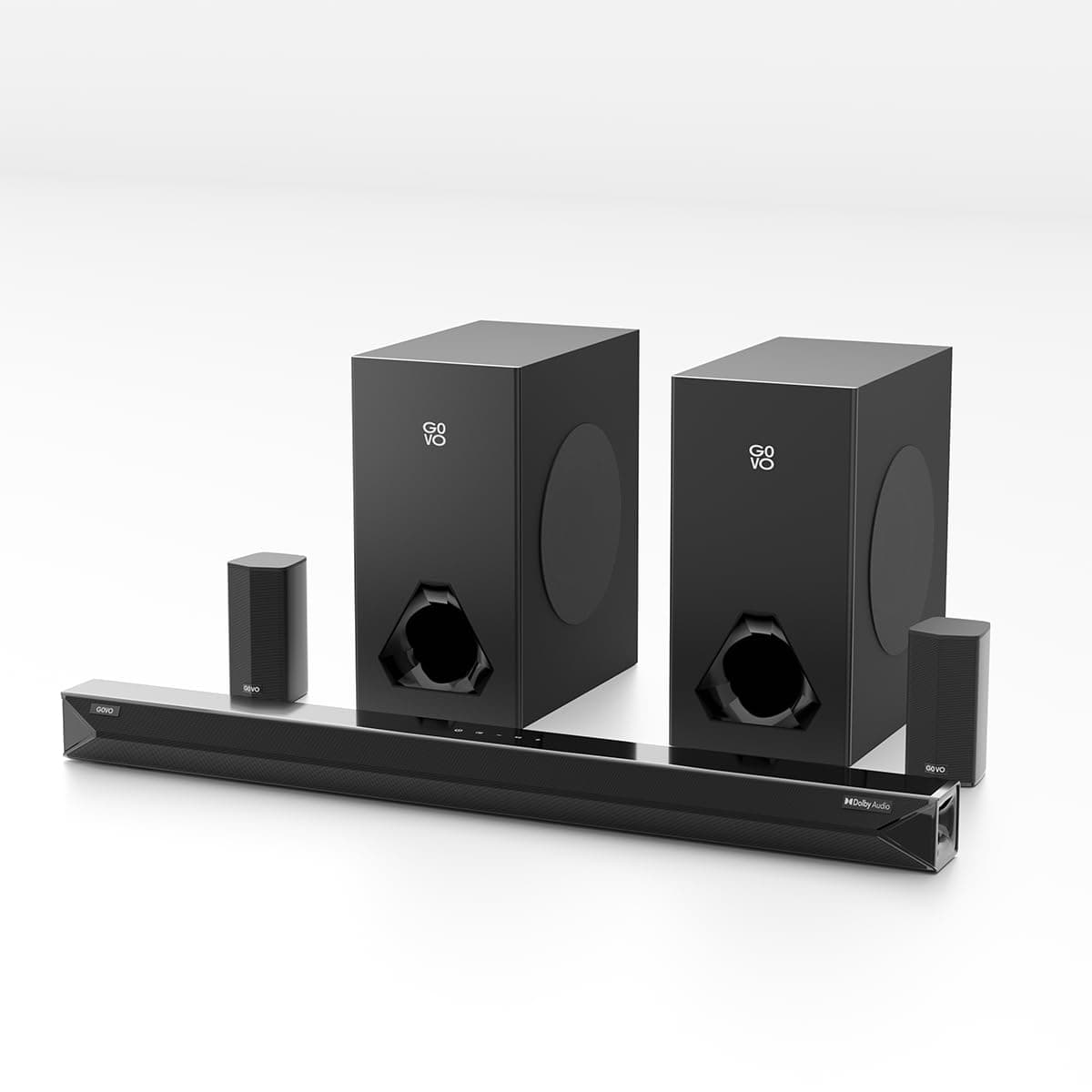 GOVO Newly Launched GOSURROUND 999W | 700W Bluetooth Soundbar with Touch Key Panel, 5.2 Dolby Audio, 6.5" Dual Subwoofer, Wireless Satellite Speakers ...