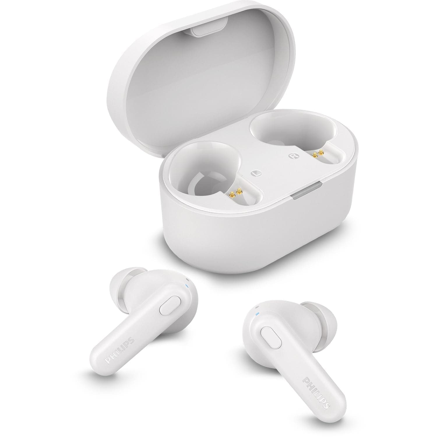 Philips TAT1108BK/00 True Wireless Earbuds, in-Ear Active Noise Cancelling Bluetooth v5.3 Earphones with Mic, 15H Playback Time, Shank Shape, IPX4, To...