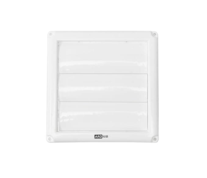 Ardnib 6 Inch Square Vent Cover for Chimney Pipe Outer Air Vent/Cowl - Pack of 1