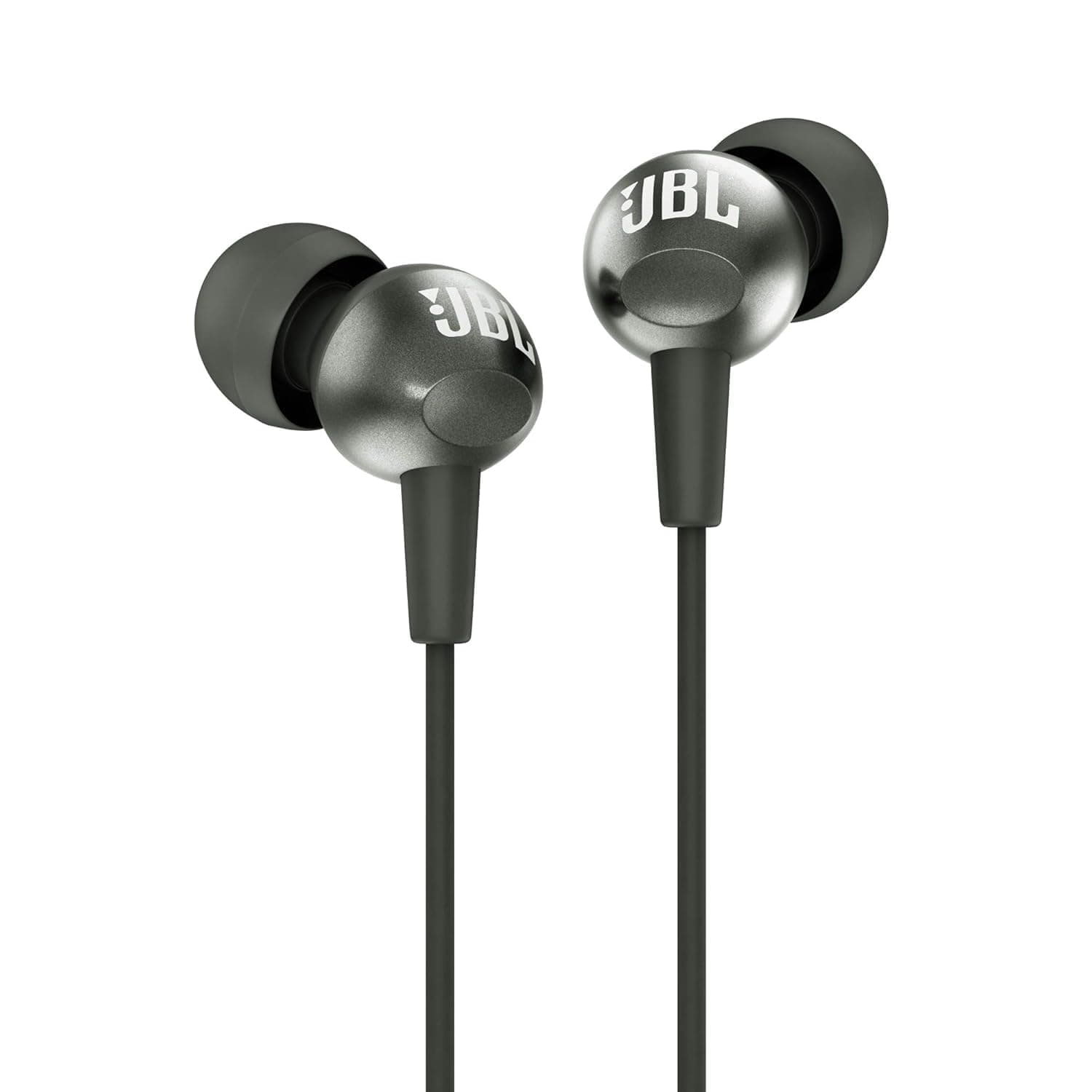 JBL C200SI Wired in Ear Earphones with Mic (Black, Gun Metal)