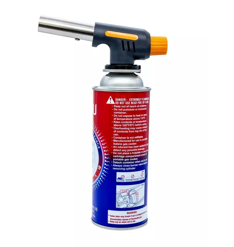 Generic 19Mm Caliber Butane Burner Blower Welding Outdoor Camping BBQ Gas Torch Lighter Flame Gun for Kitchen