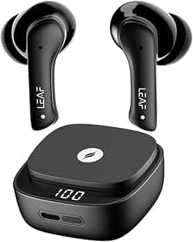 Leaf Buds X614 True Wireless ANC Earbuds with AI SOUND App, Active Noise Cancellation, Transparency Mode, 30H Playtime, Quad Mic ENC, 40ms Low Latency...