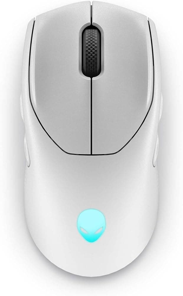 Alienware AW720M Tri-Mode Wireless Gaming Mouse - 2.4GHz Wireless, Bluetooth 5.1, 26,000 DPI, 8-Fully Programmable Buttons, Magnetic Snap Charging Ada...